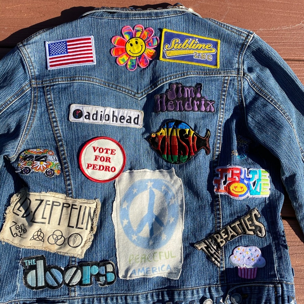 Handcrafted Patchwork Denim Jacket - image 3